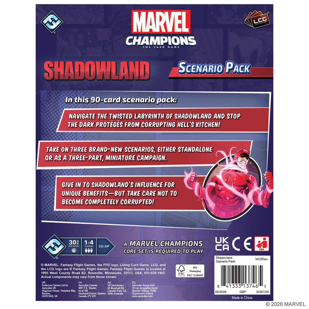 Marvel Champions: The Card Game - Shadowland Scenario Pack