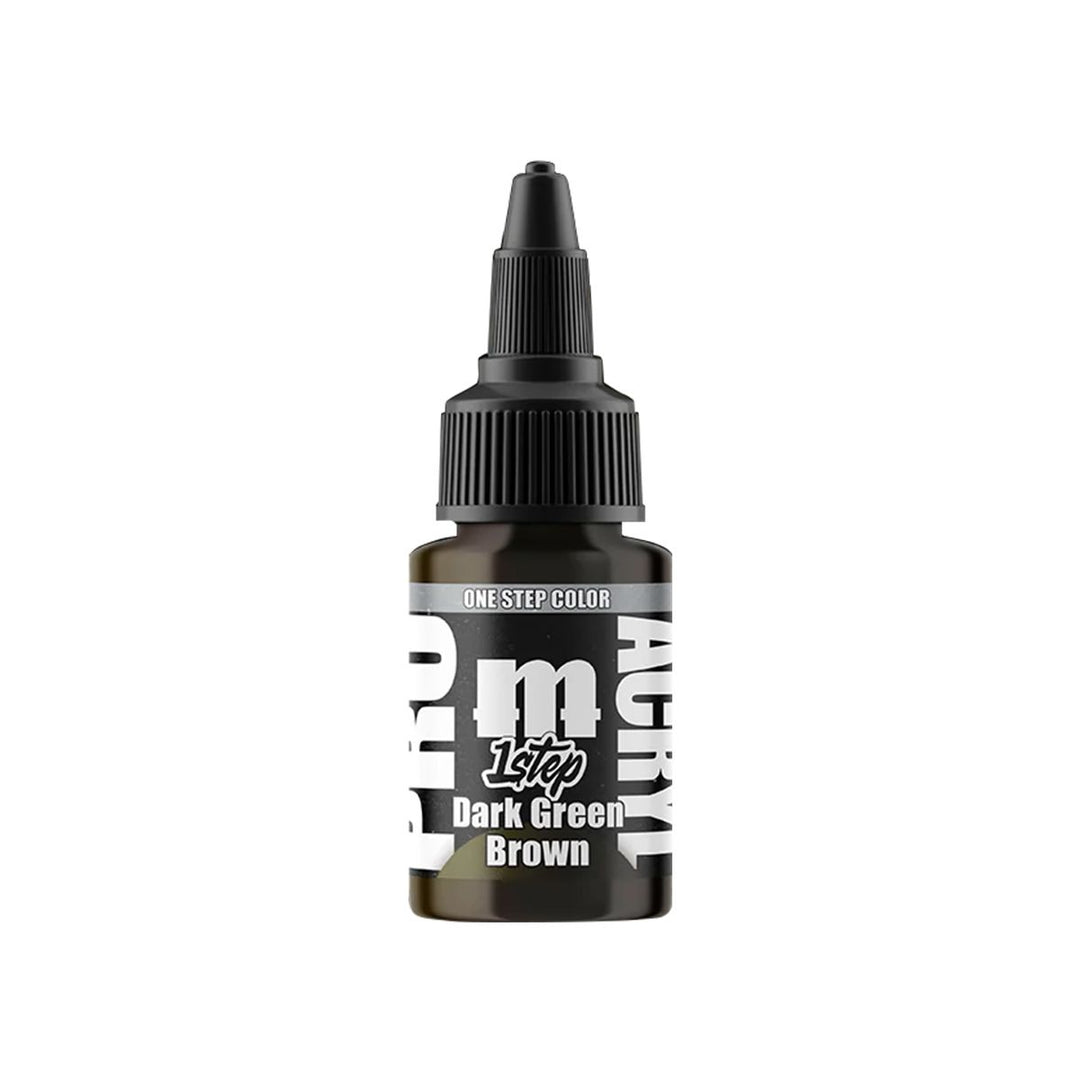 Pro Acryl 1-Step: Dark Green Brown - 22ml