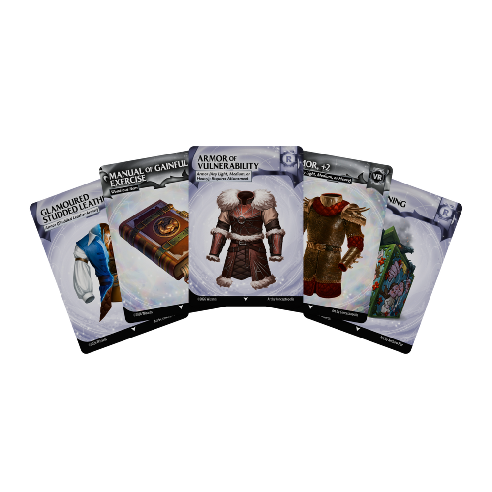 Dungeons & Dragons (5th Edition) - Magic Items: Rare and Very Rare Reference Cards