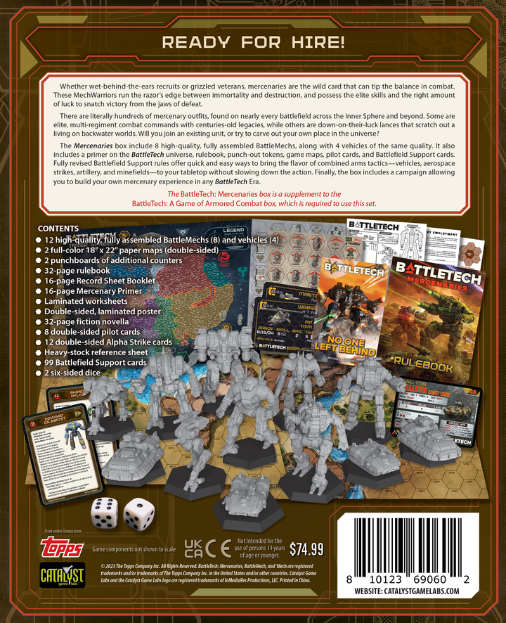 BattleTech: Mercenaries Box Set (Kickstarter Cover)