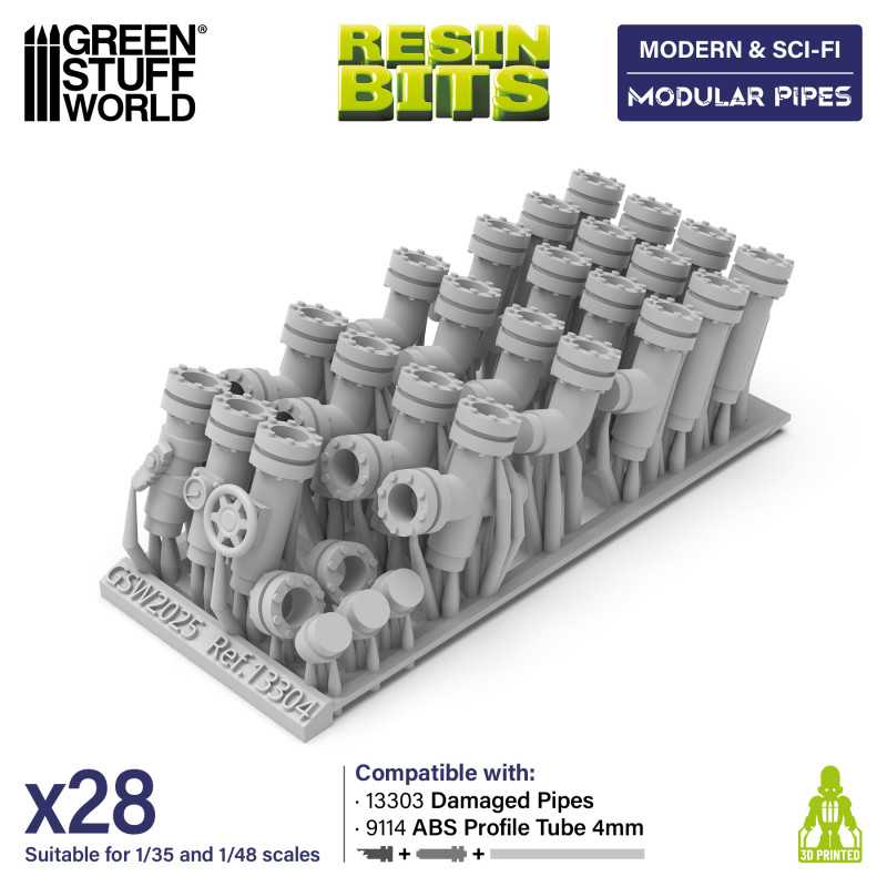 Modular pipes 1:48-1:35 (Green Stuff World)