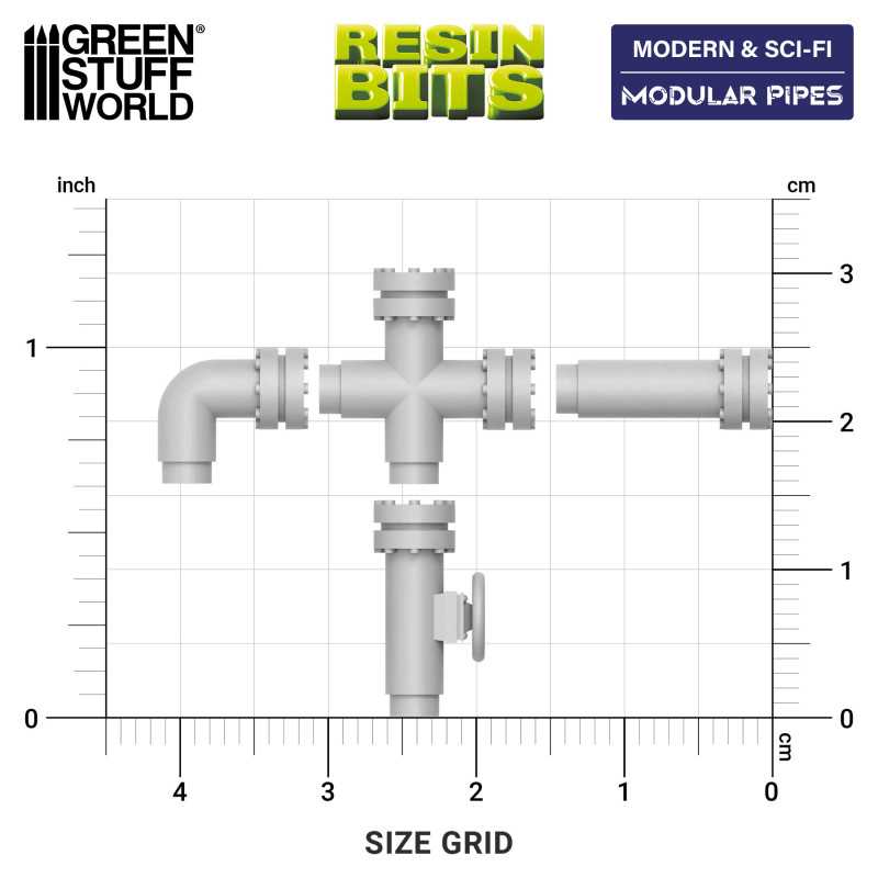 Modular pipes 1:48-1:35 (Green Stuff World)