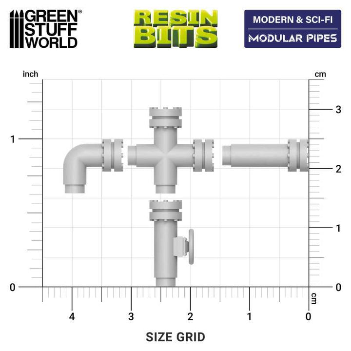Modular pipes 1:48-1:35 (Green Stuff World)