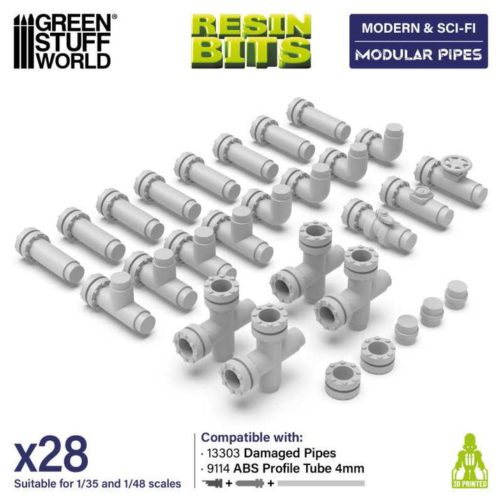 Modular pipes 1:48-1:35 (Green Stuff World)