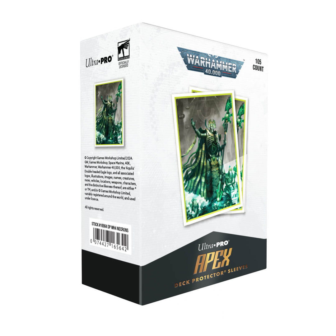 Necrons 105ct APEX DECK PROTECTOR® Sleeves for Warhammer 40,000 (Ultra PRO)