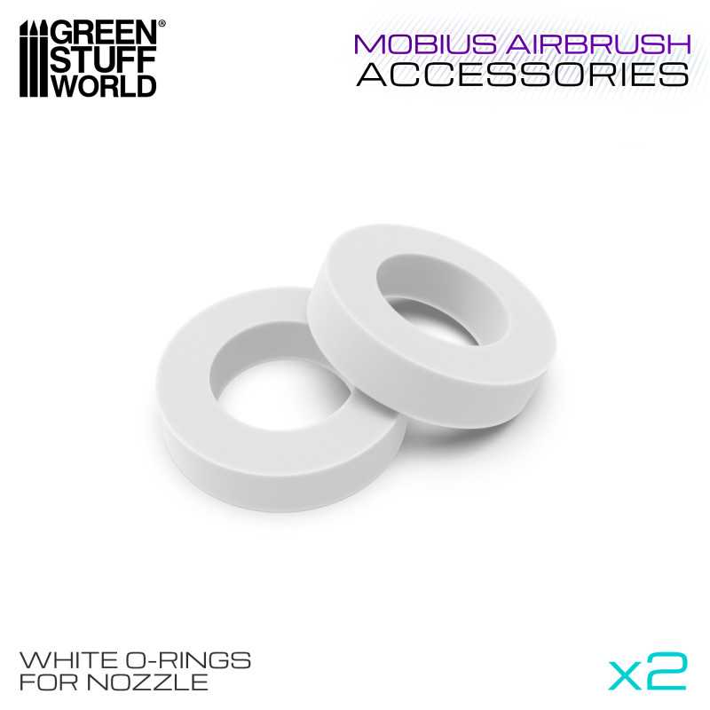 O-Rings for Nozzle for Mobius Airbrush (Green Stuff World)