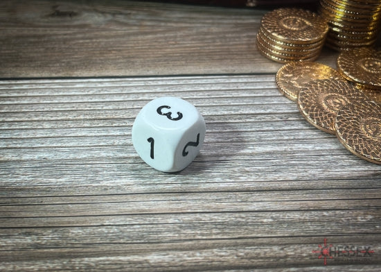 Opaque 16mm D3 - White/Black (XQ0301) - Chessex