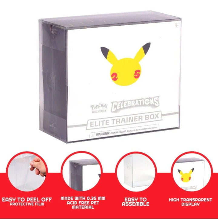 PET Protectors 5-Pack for Booster Boxes / Elite Trainer Boxes Ver. 2