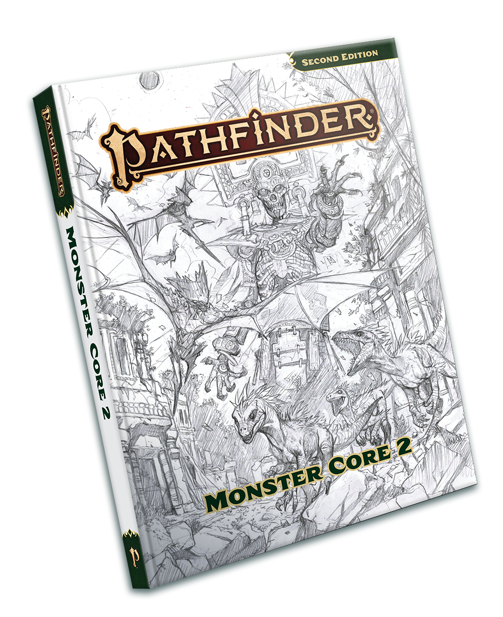 Pathfinder Monster Core 2 Sketch Cover