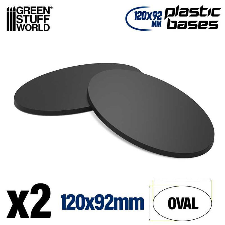 Plastic Bases - Oval Pill 120x92mm (Green Stuff World)