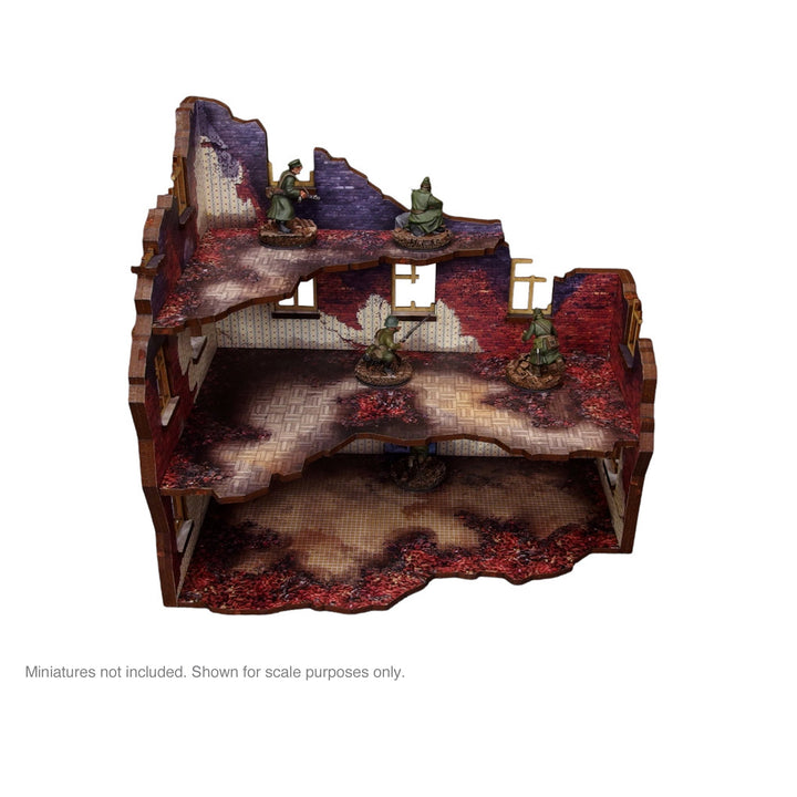 Pre-Painted WW2 Ostfront Stalingrad Apartment Block Front