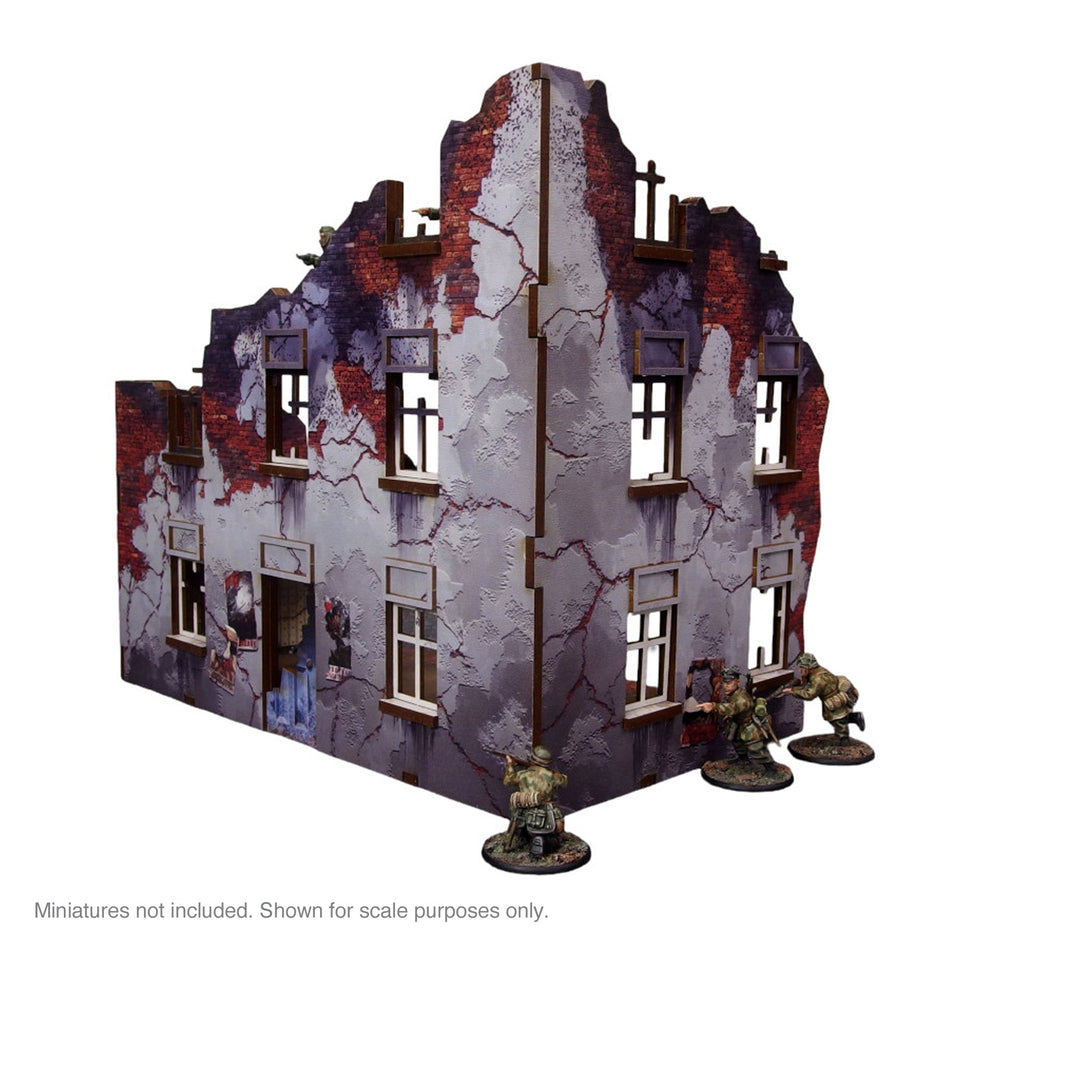 Pre-Painted WW2 Ostfront Stalingrad Apartment Block Front