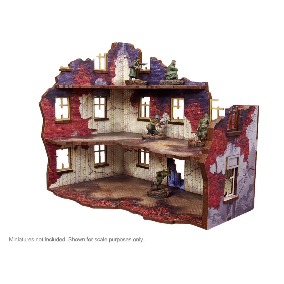 Pre-Painted WW2 Ostfront Stalingrad Apartment Block Front