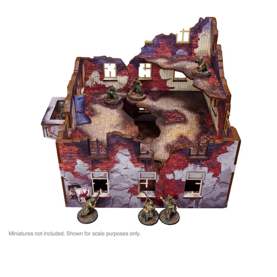 Pre-Painted WW2 Ostfront Stalingrad Apartment Block Front