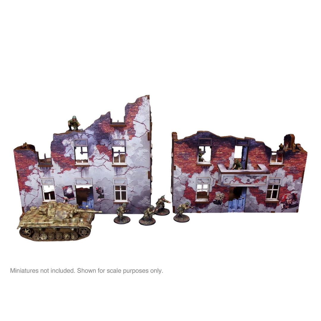 Pre-Painted WW2 Ostfront Stalingrad Apartment Block Front