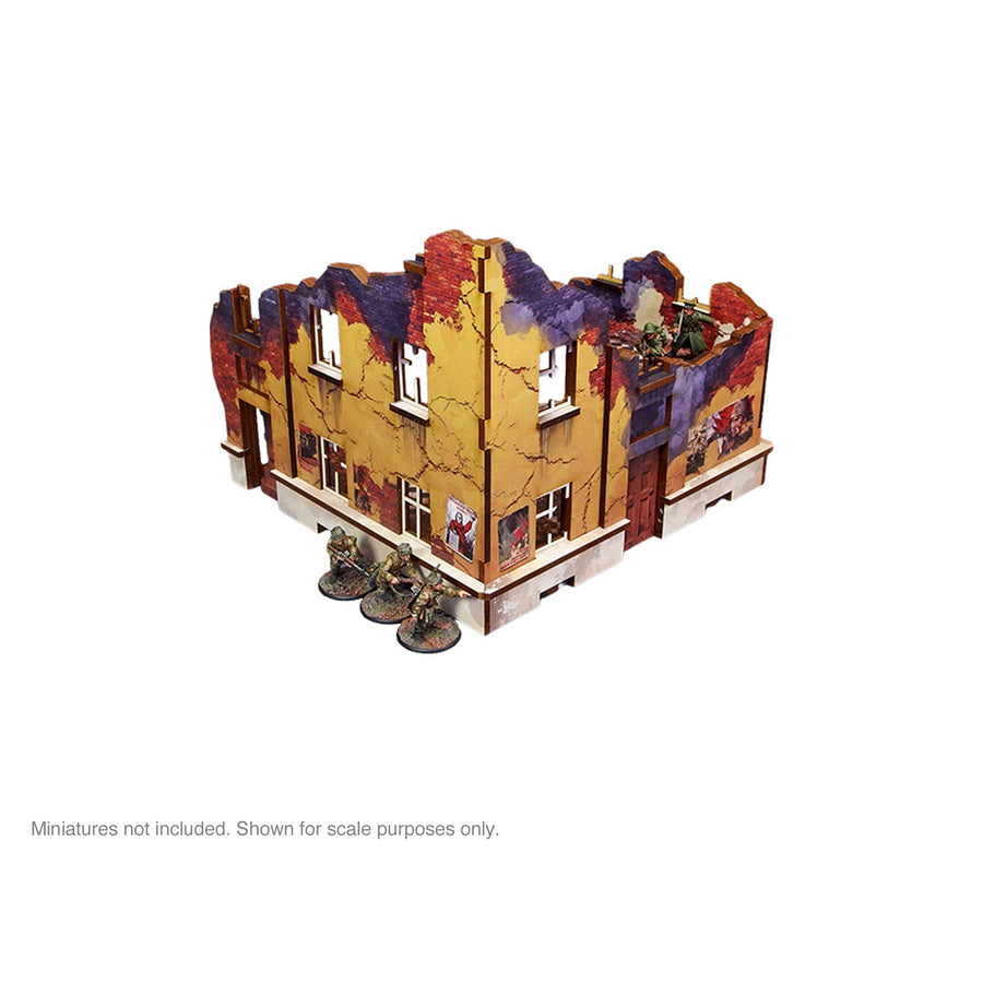 Pre-Painted WW2 Ostfront Stalingrad School Right (with 3rd floor)