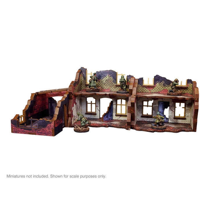 Pre-Painted WW2 Ostfront Stalingrad Small House (with garage)
