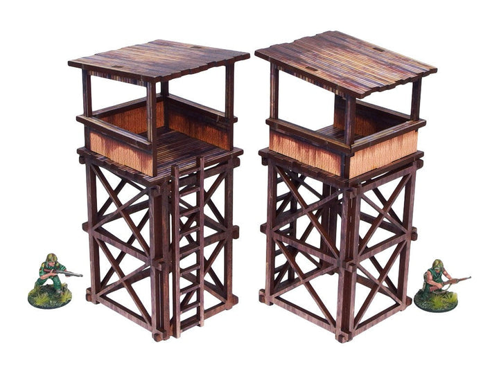 Pre-Painted WW2 Pacific Guard Tower (2)