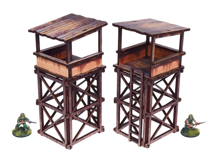 Pre-Painted WW2 Pacific Guard Tower (2)