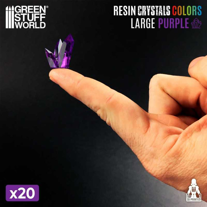 Purple Resin Crystals - Large (Green Stuff World)