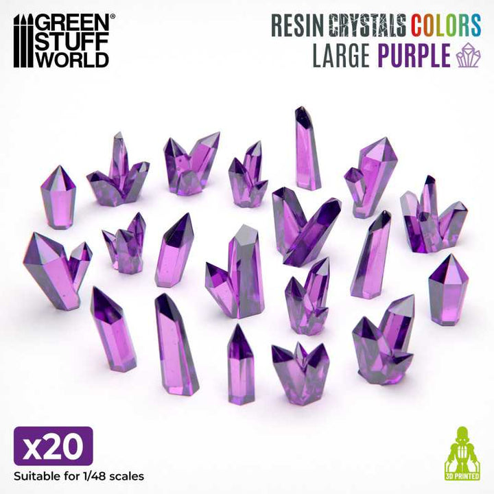 Purple Resin Crystals - Large (Green Stuff World)