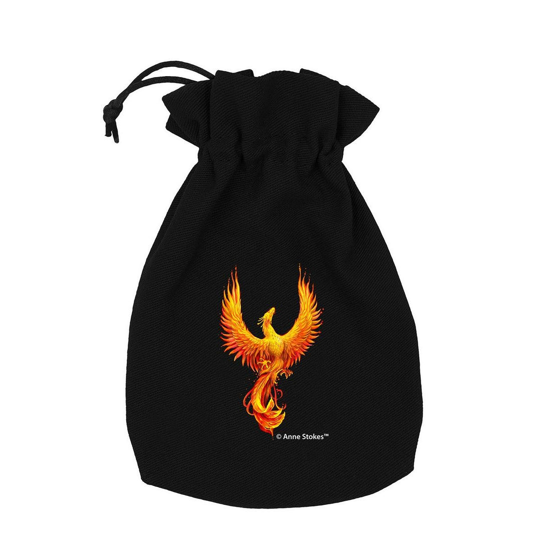 Anne Stokes Dice Pouch: Phoenix (Q-Workshop) (BAST206)