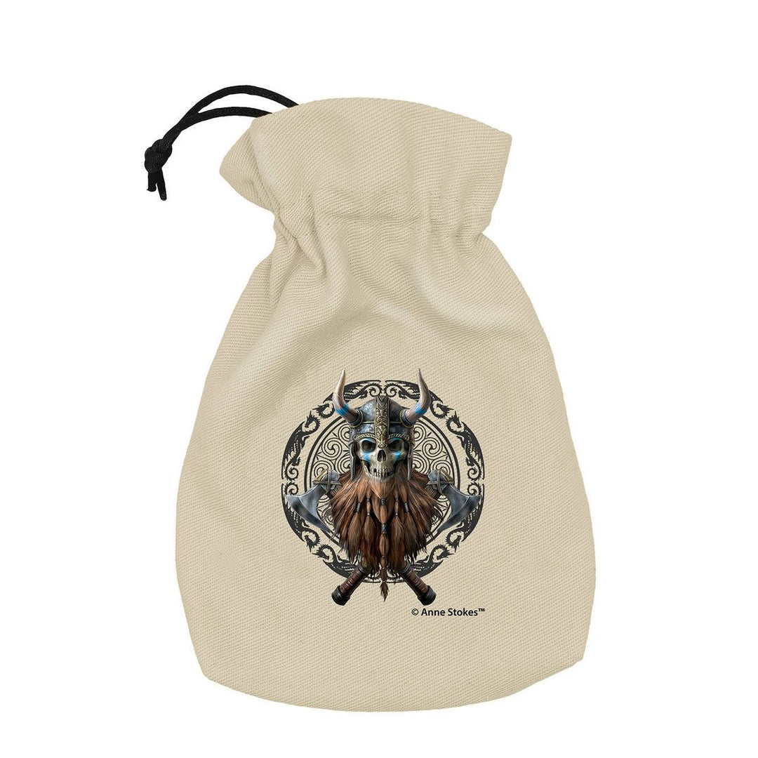 Anne Stokes Dice Pouch: Viking Skull (Q-Workshop) (BAST208)