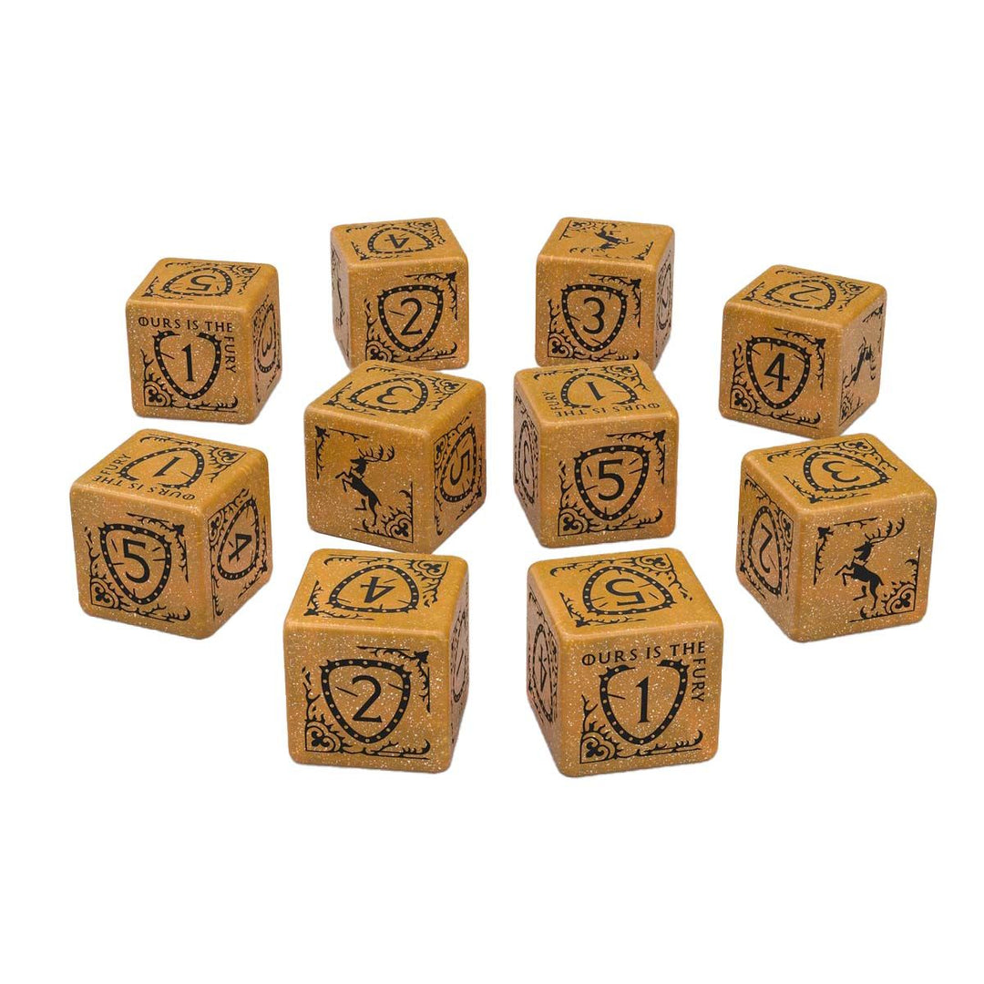 Game of Thrones: Baratheon 10x D6 Dice Set (Q-Workshop)