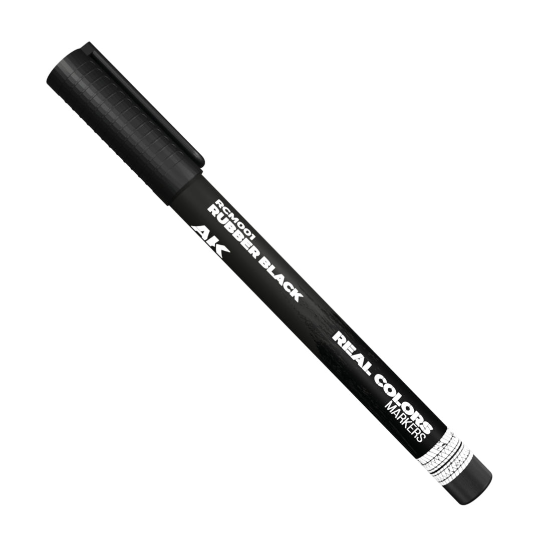 Real Colors Markers: Rubber Black (AK Interactive) (RCM001)