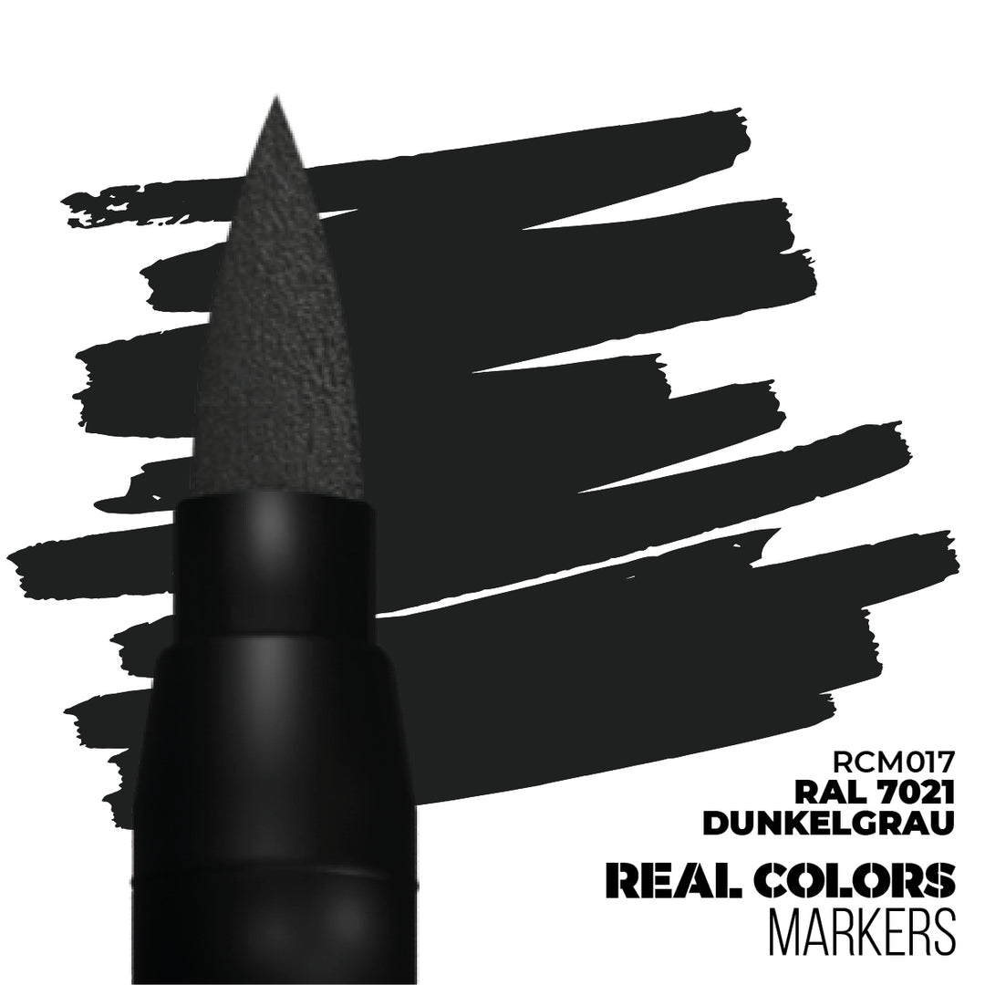 Real Colors Markers: RAL 7021 Dunkelgrau-Dark Grey (AK Interactive) (RCM017)