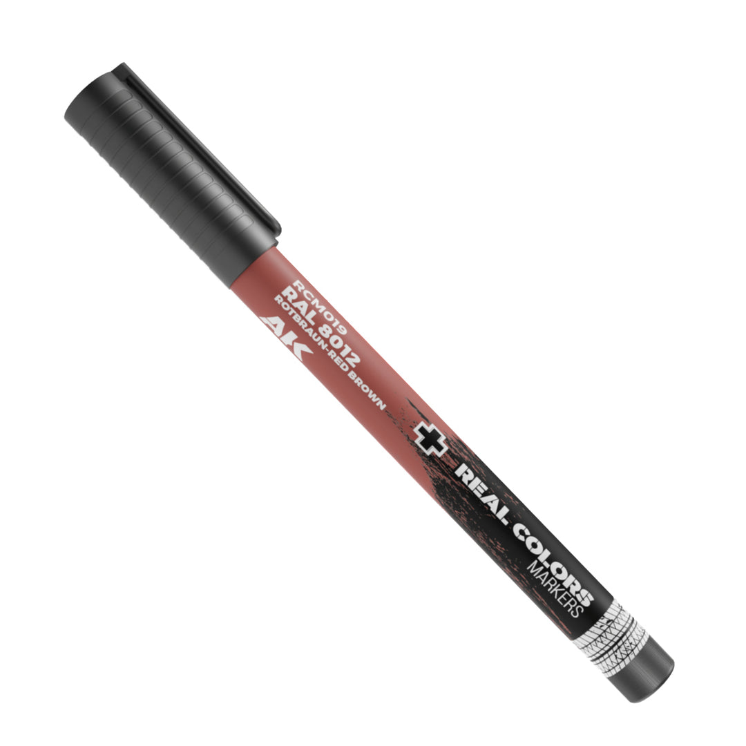 Real Colors Markers: RAL 8012 Rotbraun-Red Brown (AK Interactive) (RCM019)