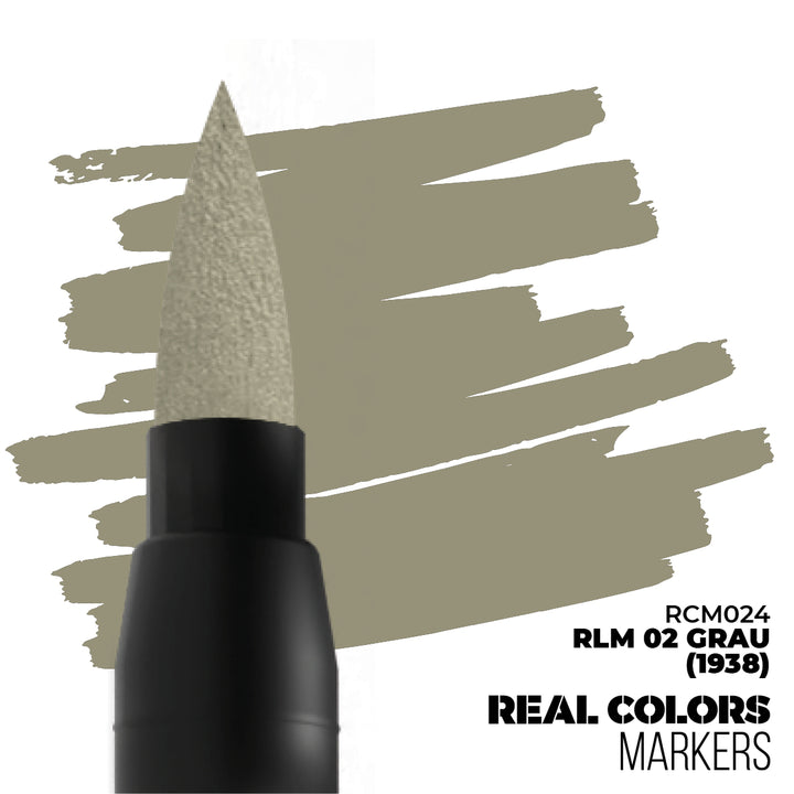 Real Colors Markers: RLM 02 Grau (1938) (AK Interactive) (RCM024)