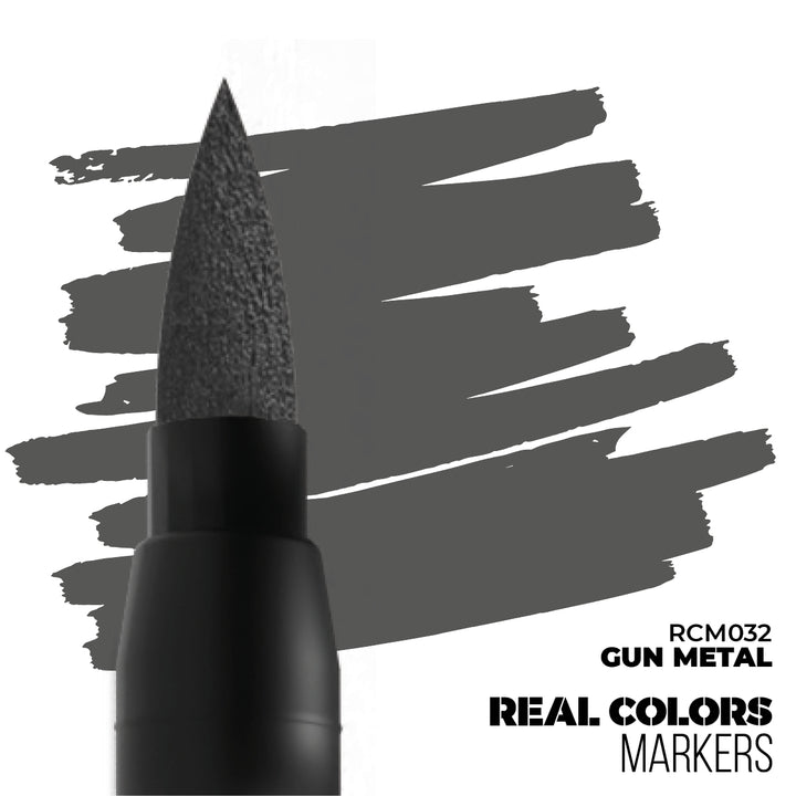 Real Colors Markers: Gun Metal (AK Interactive) (RCM032)