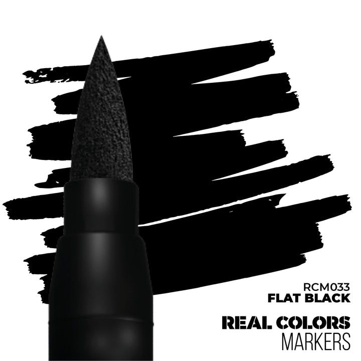 Real Colors Markers: Flat Black (AK Interactive) (RCM033)