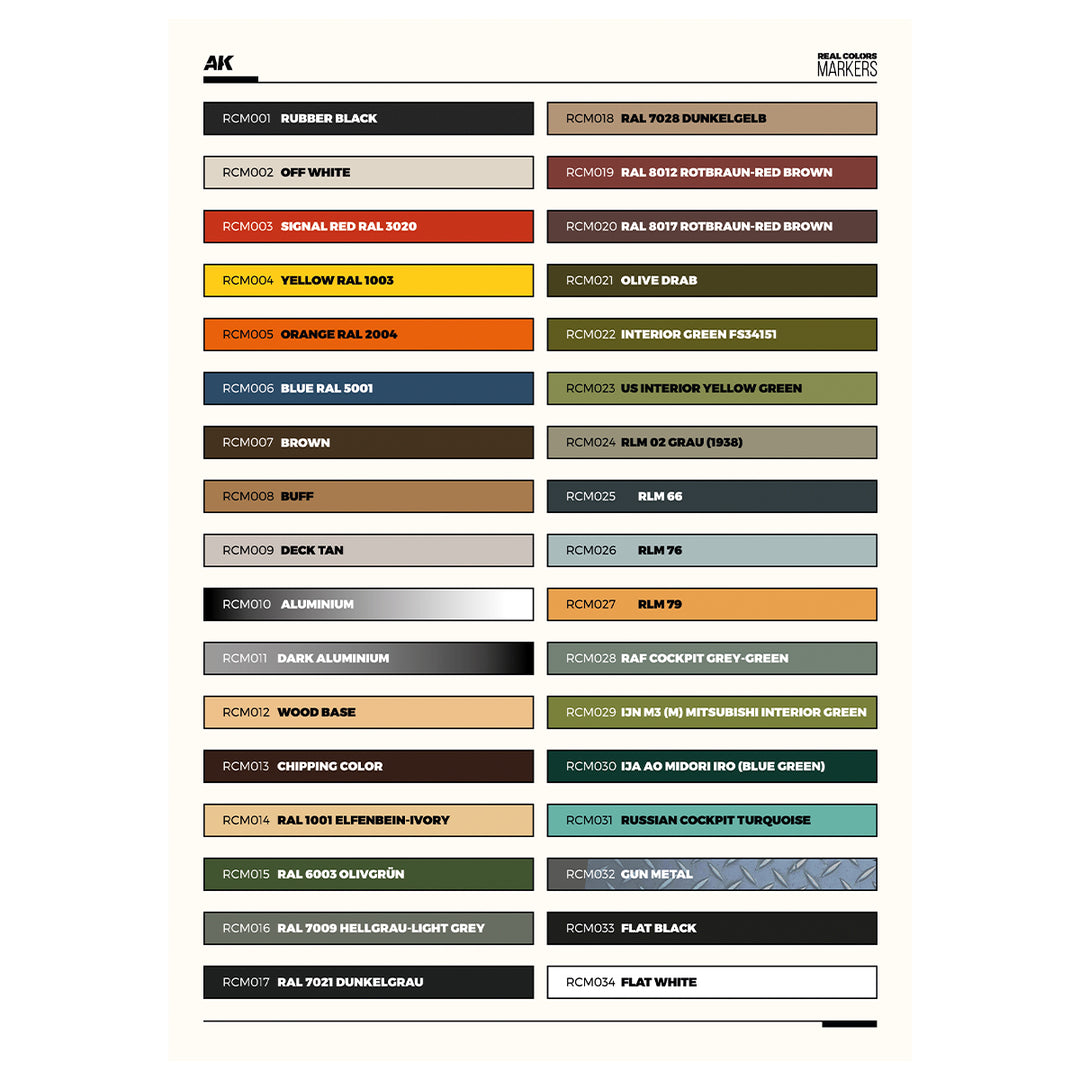 Real Colors Markers: Special Box (AK Interactive) (RCM150)