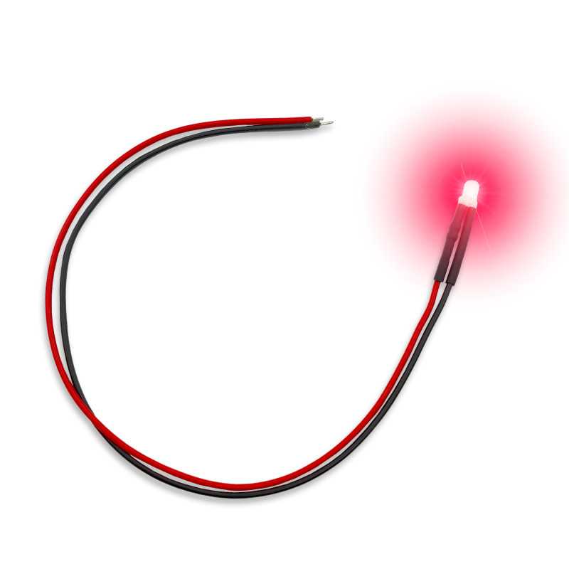 Red Flickering LED Lights 3mm (Green Stuff World)