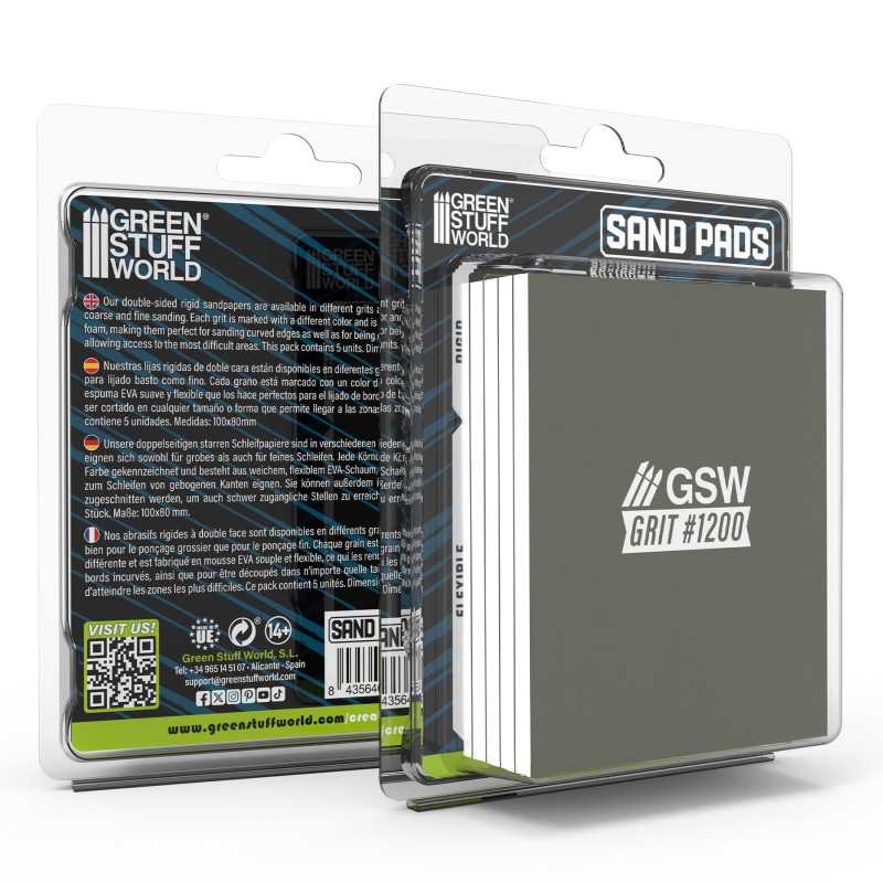 Rigid Sanding Pads 1200 grit (Green Stuff World)