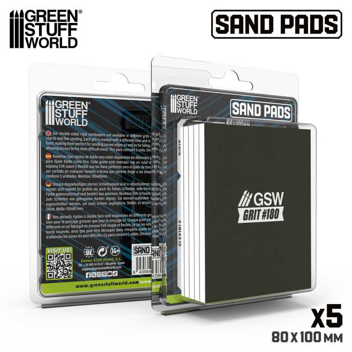 Rigid Sanding Pads 180 grit (Green Stuff World)