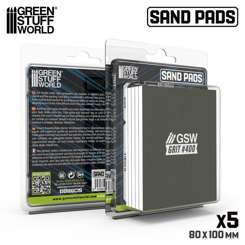 Rigid Sanding Pads 400 grit (Green Stuff World)