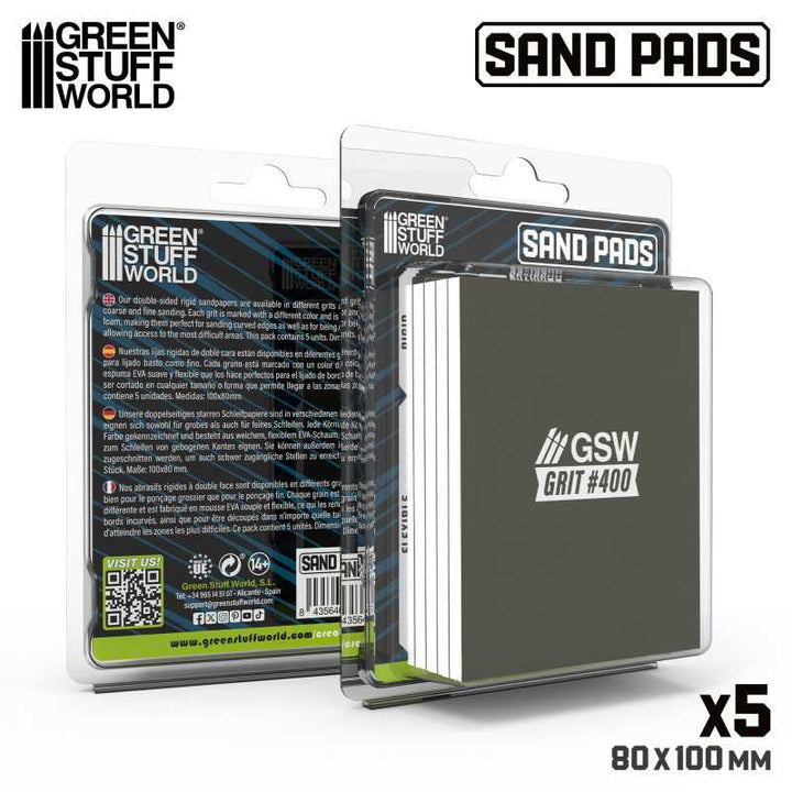 Rigid Sanding Pads 400 grit (Green Stuff World)