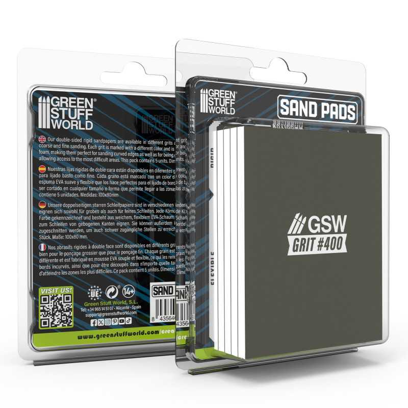 Rigid Sanding Pads 400 grit (Green Stuff World)