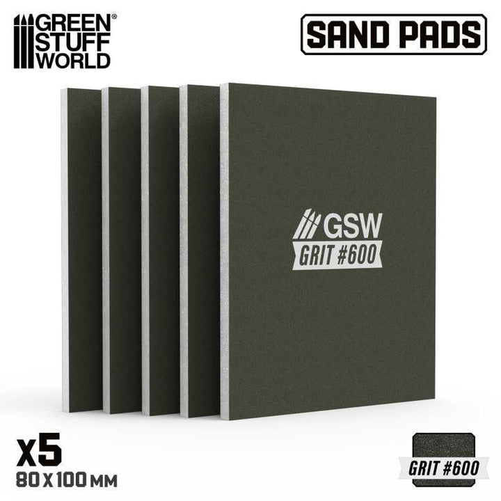 Rigid Sanding Pads 600 grit (Green Stuff World)