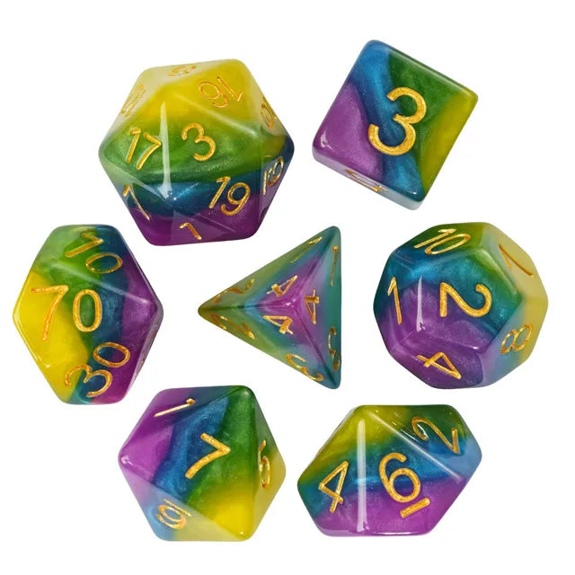 Rock Candy RPG Dice Set (Foam Brain) (FBG2627)