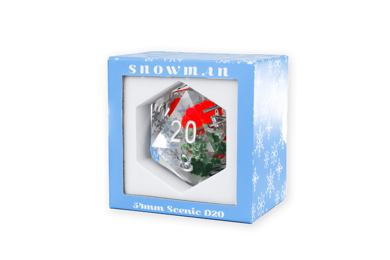 Christmas Snowman Scenic 54mm D20 (Sirius Dice)