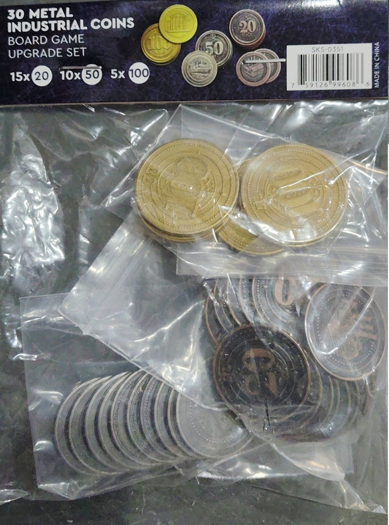 30 Metal Industrial Coin Upgrade Set (High Value Coins)