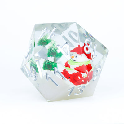 Christmas Snowman Scenic 54mm D20 (Sirius Dice)