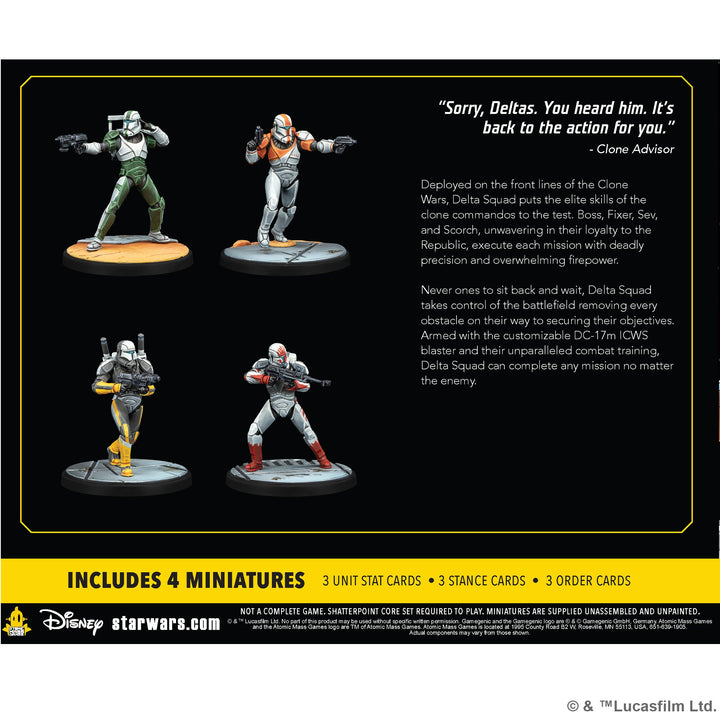Star Wars: Shatterpoint - Delta Squad, Form Up Squad Pack
