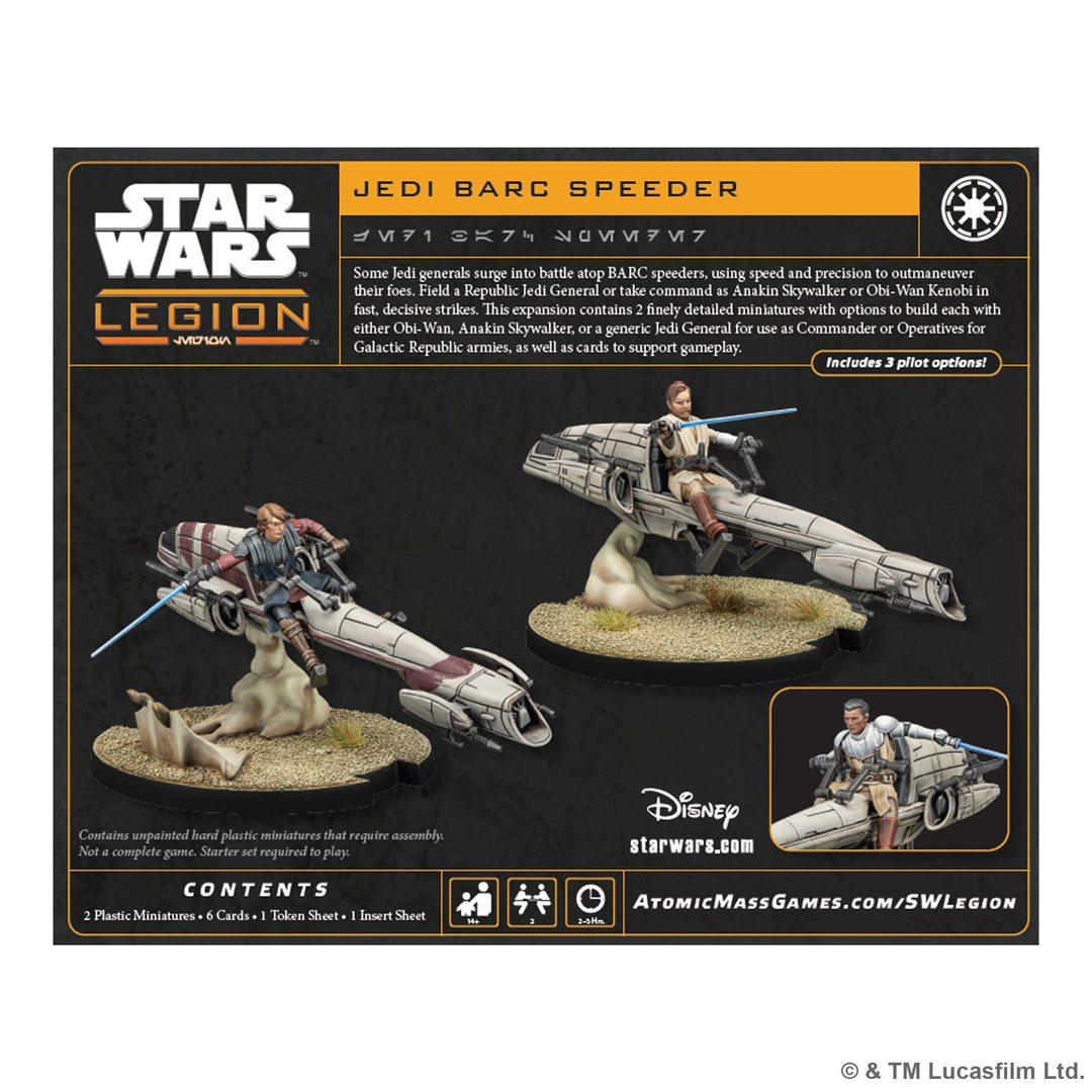 Star Wars: Legion - Jedi General on BARC Speeder