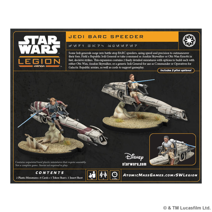 Star Wars: Legion - Jedi General on BARC Speeder