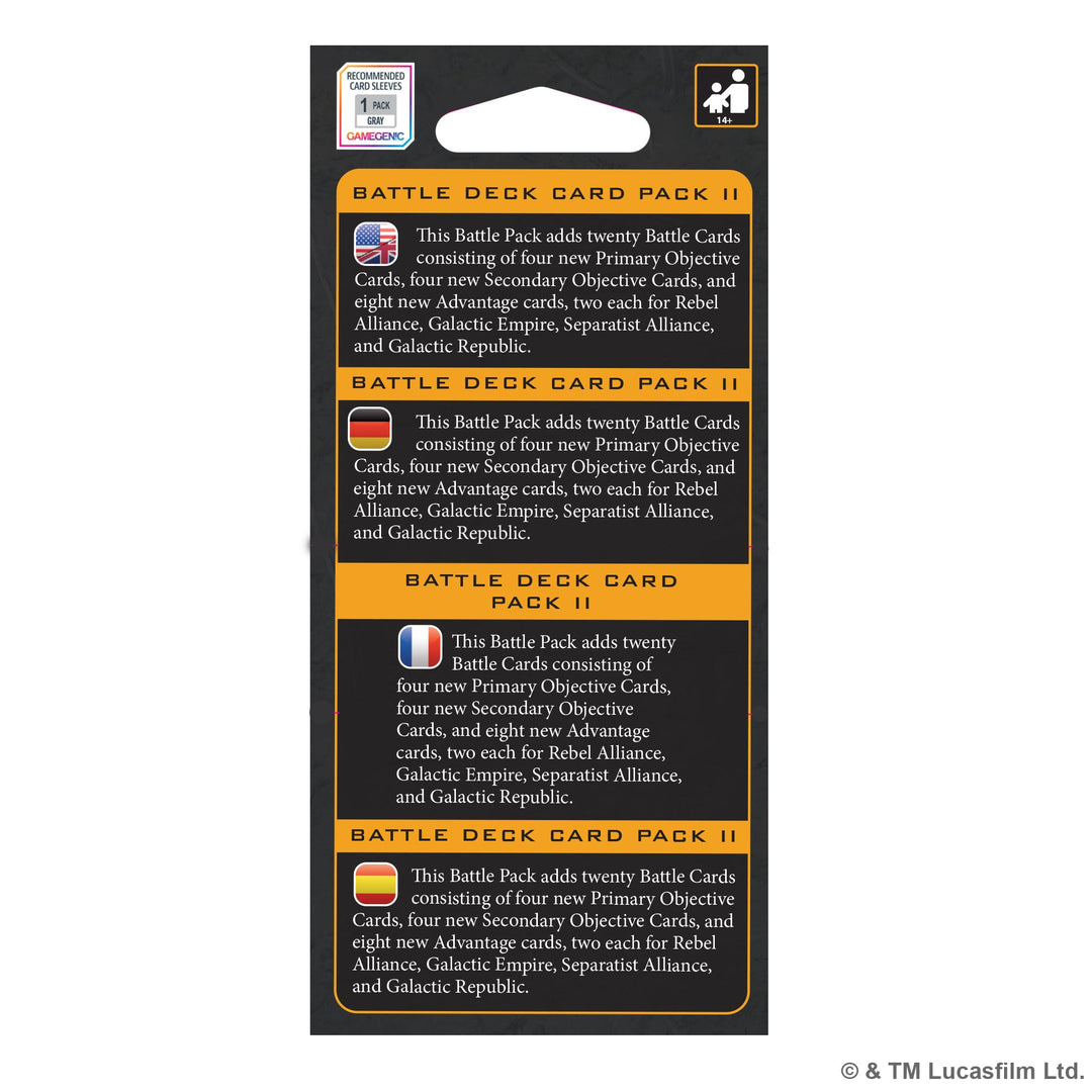 Star Wars: Legion - Battle Deck Card Pack II